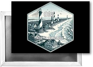 OBX North Carolina Travel Destination Souvenir 2x3-Inch Fridge Magnet Single
