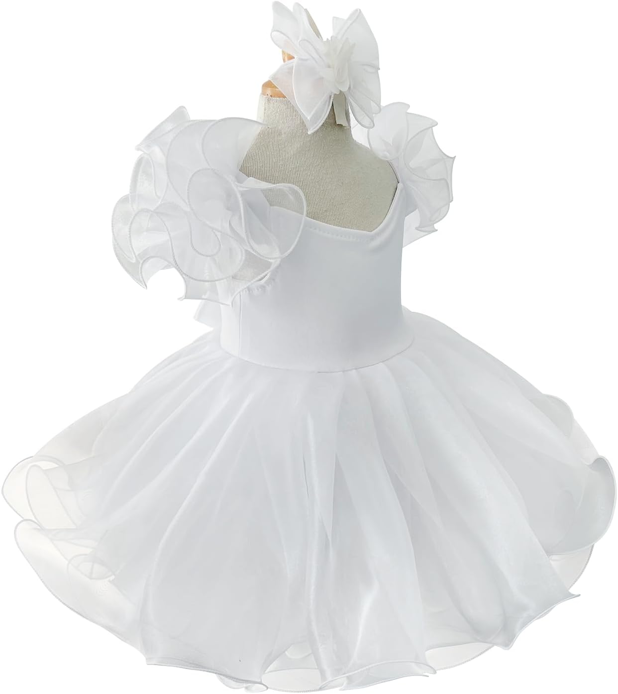 Jenniferwu EB053C 幼児 赤ちゃん 新生児 小さな女の子 ページェント パーティー 誕生日ドレス