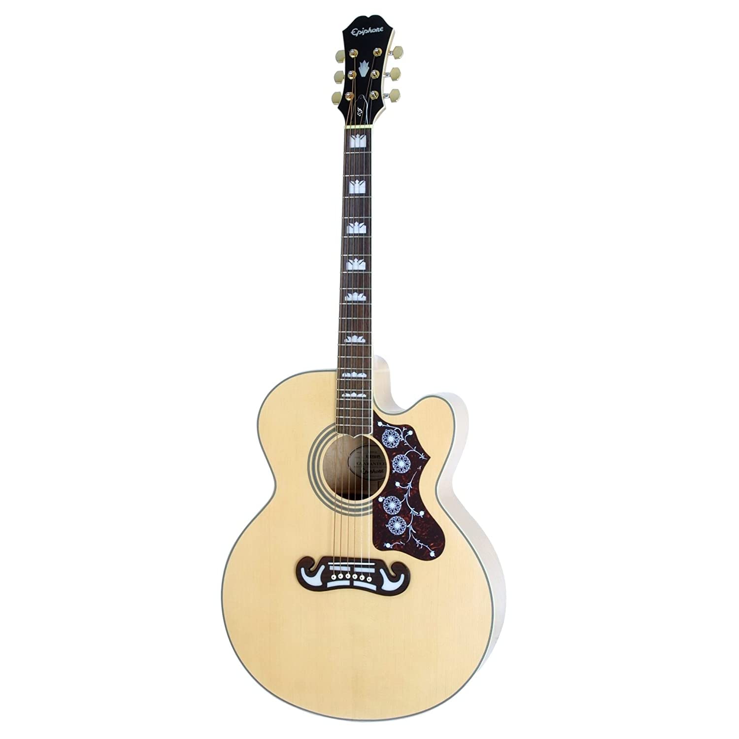 Epiphone EJ-200CE/VS専用ケース付 Epiphone EJ-200CE Acoustic-Electric Guitar, Shadow Preamp, Natural
