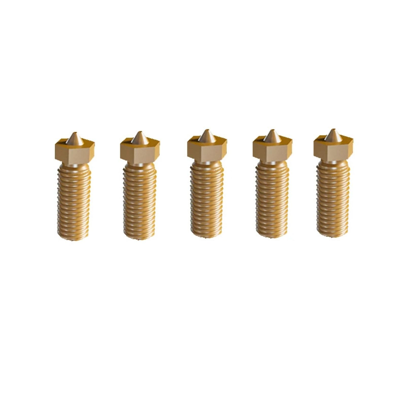 5PCS V400 3D Drucker Hot End Düse Messing Druckkopf Block Doppel Löcher 0,4mm Extruder Teil for 1,75mm Filament