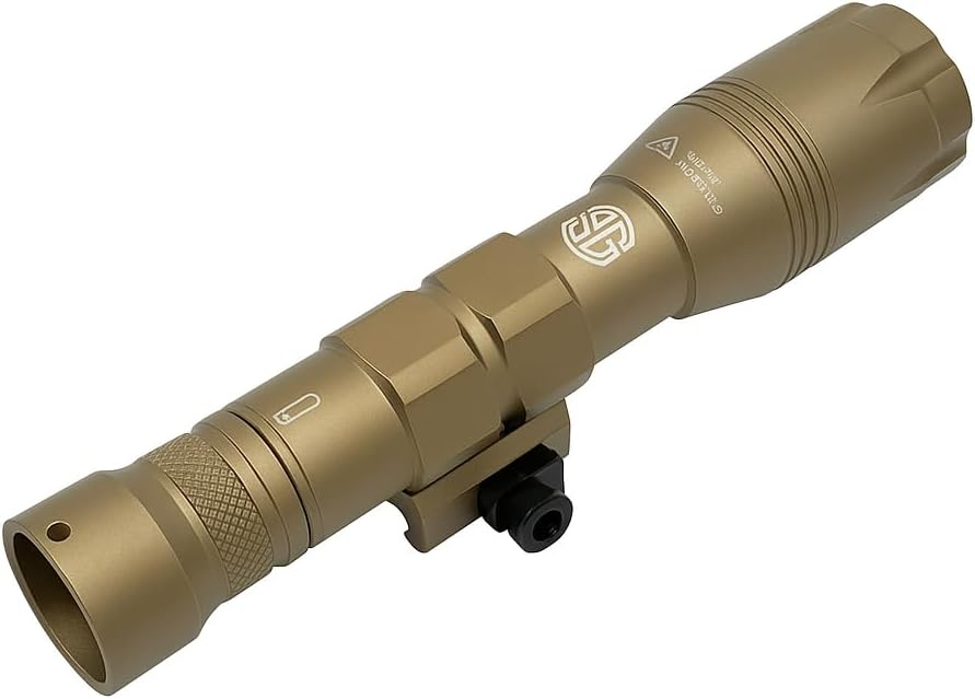 AAE&TB SomoGear Tactical Flashlight 500 Lumens – Waterproof Outdoor Utility Light with Rechargeable Battery, Rugged Build for Camping, Hiking, Emergency (tan)