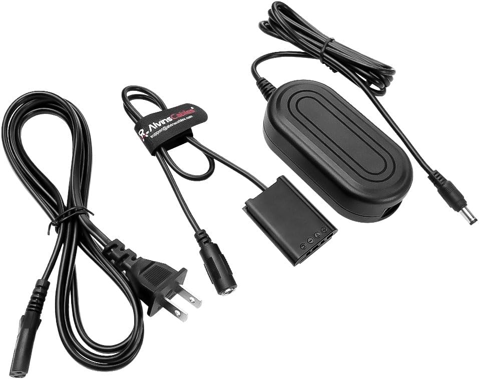 Alvin’s Cables NP-BX1 Dummy Battery AC Power Adapter Charger Kit for Sony DSC-RX1 RX1R RX100 II III V VII, ZV-1 ZV-1 II, DSC-HX90 HX99 WX300 WX350 Camera 11ft| 3.4m