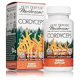 Host Defense, Cordyceps Capsules, Energy and Stamina Support, Mushroom Supplement, Unflavored, 60