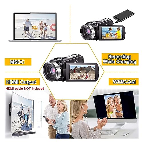 Vision nocturne 2K caméscope pour diffuser en direct avec micro et carte de stockage - 5