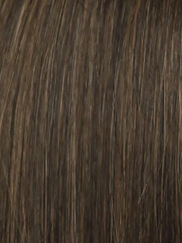Lyric Top Piece Color R12T PECAN BROWN - 5" Short Curly Hair Topper Vibralite Synthetic Head Addition Clip Updo Crowne Thinning Bundle MaxWigs Hairloss Booklet