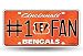 NFL Cincinnati Bengals License Plate
