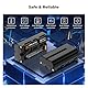 K&F Concept NP-F550 2er-Pack 2600mAh Akkus und LED Ladegerät Kit Kompatibel mit Sony NP-F550 F570 F750 F770 F930 F950 F960 F970 für LED Lichter/Monitor/Kamera Slider