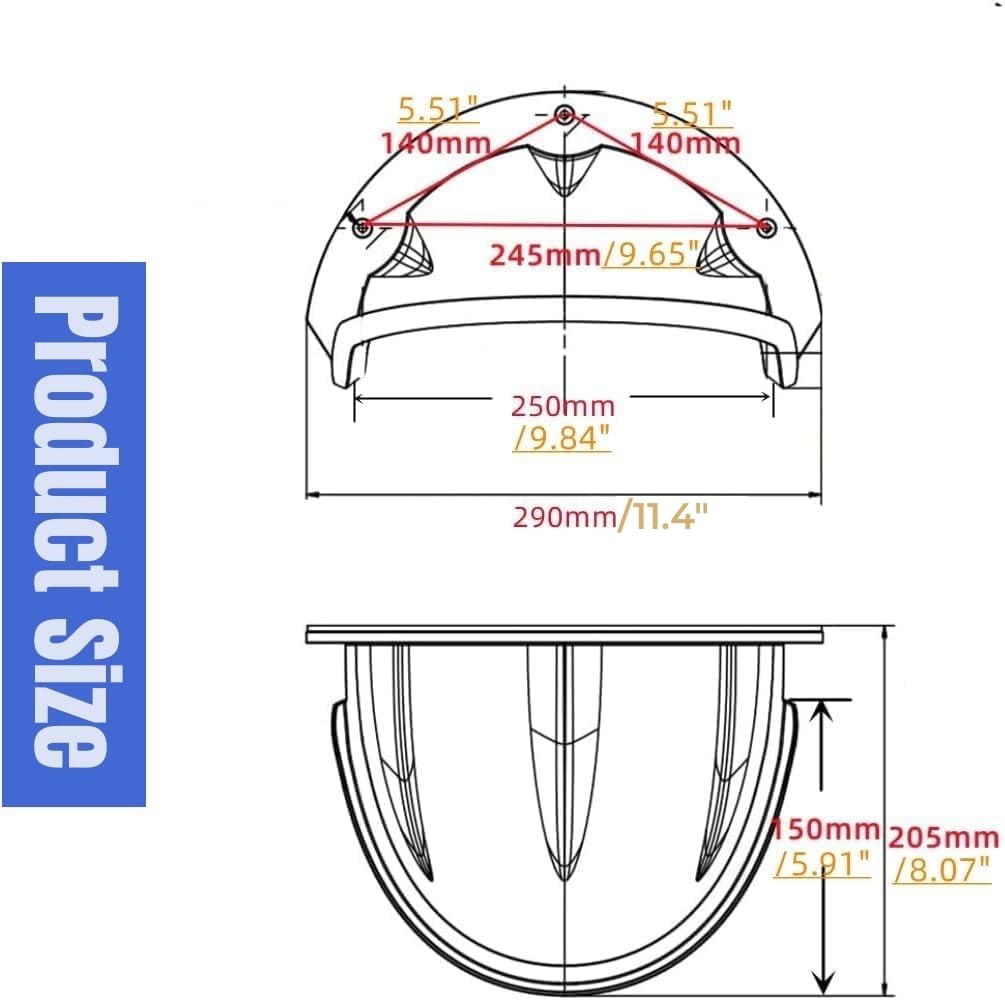 Überwachungskamera, Sonnenschutz, Regenschutz, Schutzdach, für Überwachung, Outdoor, Hikvision/Nest/Ring/Arlo/Dome/Bullet