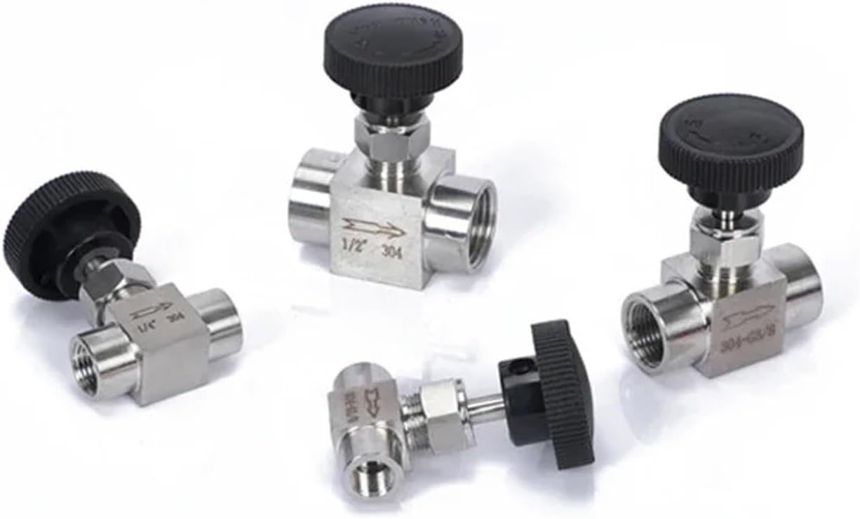 Stainless Steel 304 Needle Valve 1/8'' 1/4'' 1/2'' Female Thread BSP SS304(1/8")