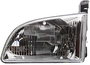 Evan-Fischer Headlight Assembly Compatible with 1998-2000 Toyota Sienna Halogen Driver Side