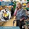 Mobiclinic®, Andador Plegable, Carro de la Compra con Asiento, Coliseo, Monomando, Acero, Gran Cesta, Respaldo y Acolchado, Sistema Frenado, Ruedas 360º, Negro #2