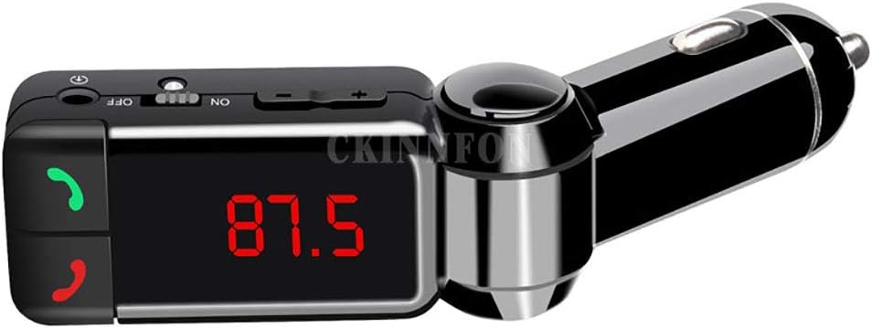 Bluetooth FM Transmitter for Car, Car Charger MP3 Audio Player Bluetooth Handsfree Bluetooth MP3 Player LCD Display USB Charger