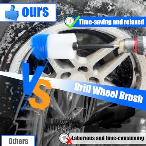 HOLANHING Car Wheel Brush Drill Kit