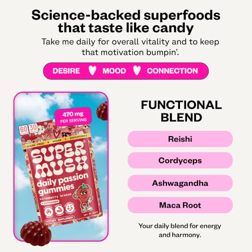 SuperMush Daily Passion Gummies