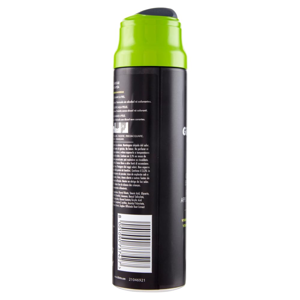 Italian Gourmet Labs Gel da Barba Rasiergel, schnell angewendet 6 x 198ml | Applicazione rapida e rasatura precisa; schäumt leicht, für tägliche, Gesamtnettogewicht 1,188 L + Kostenlos Polpa 400g