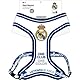 Hundegeschirr von Real Madrid, Größe M, offizielles Wappen-Design, sicherer Sitz – Hundegeschirr von Real Madrid, Starkes und bequemes Accessoire für mittelgroße Hunde, totale Kontrolle