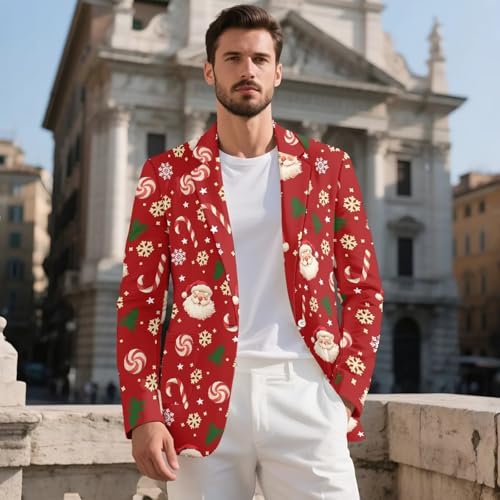 Casual Men's Suit Jacket, Blazer Sport Coat Slim Fit One Button Breathable Dress Coat Comfy Business Casual Jacket2