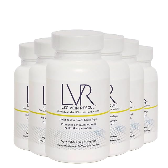 Diosmin Leg Circulation Supplement Clinically Studied Vein Support for Heavy Tired Swollen Legs Supports Healthy Blood Flow Venous
