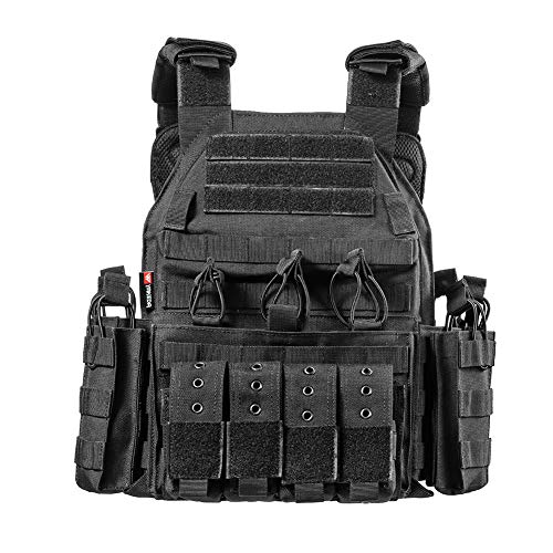 vAv YAKEDA Tactical Vest Military Airsof Vest for Men (Black)