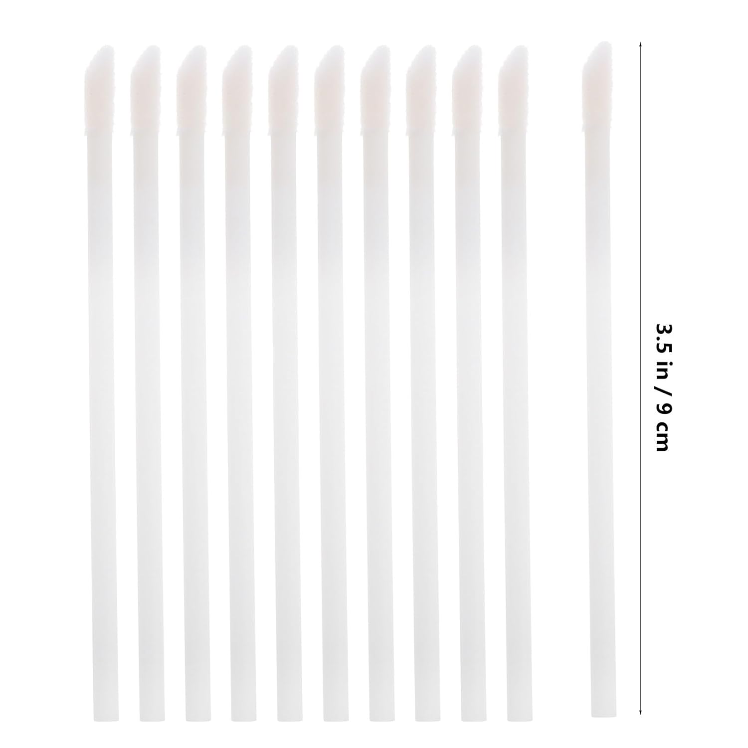 BETOOKY 50pcs Disposable Lip Wands Makeup Applicator Brushes Flocked Pp Lipstick Gloss Brushes for Professional Beauty and Personal Care Use
