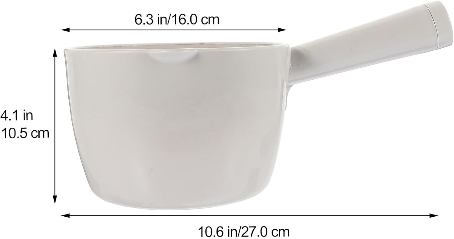 Ciieeo Household Water Dippers Set of 3 Plastic Water Scoops 11.02 Inch Multi-Function Bathing Ladles for Kitchen Cooking and Gardening