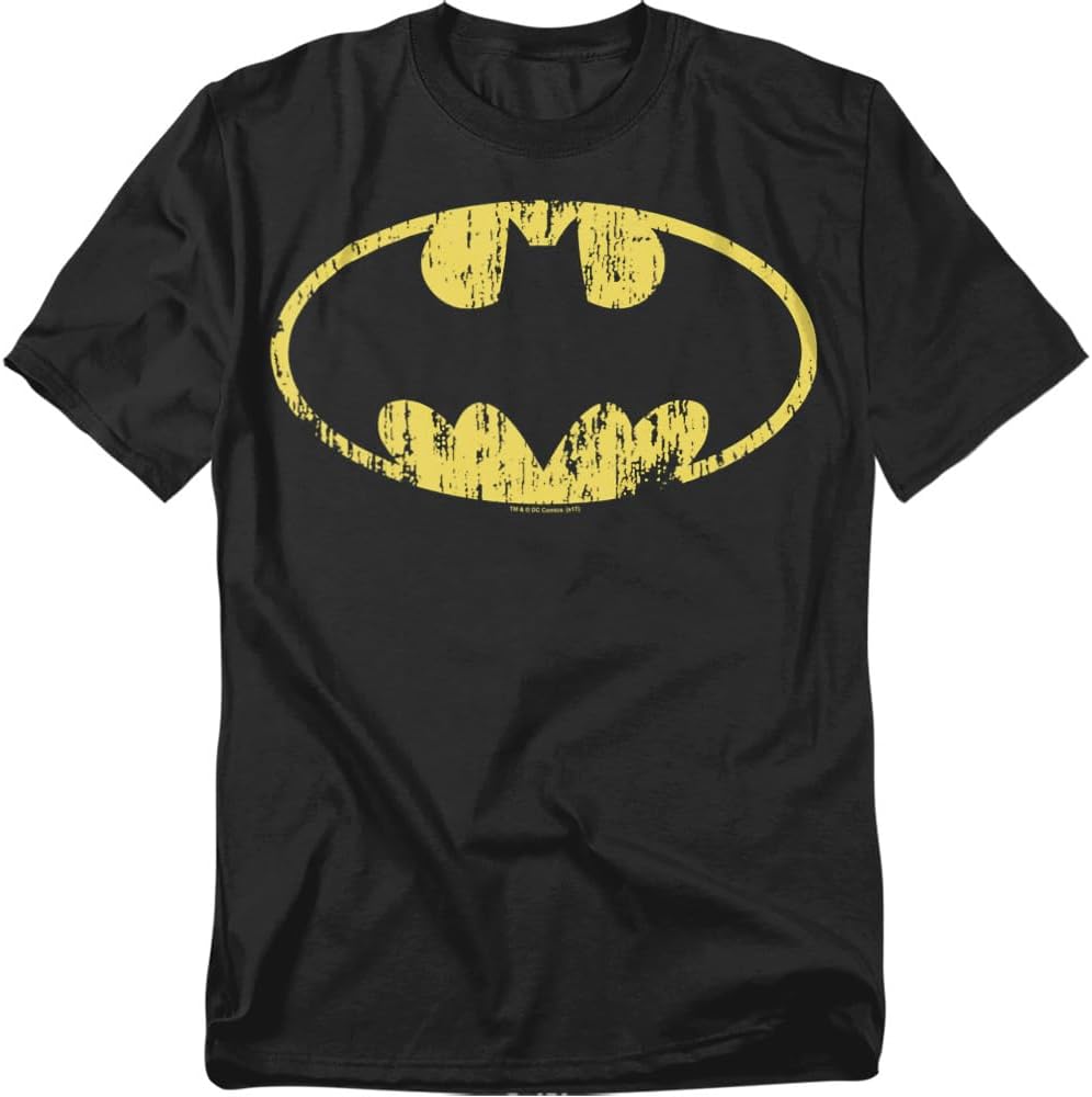Popfunk Batman Logo Distressed T Shirt