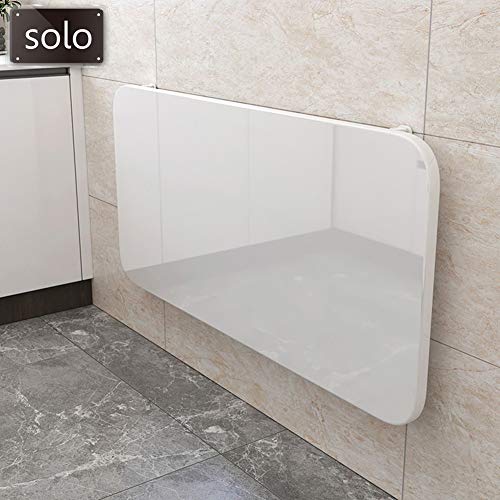 solo Mesa para portátil,Mesa multifunción de Pared para Escritorio,Mesa de Comedor de Cocina Blanca, Mesa Plegable para niños, 80x40 cm