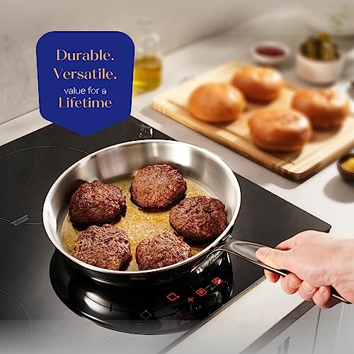 Legend 14 Pc Copper Core Stainless Steel Pots & Pans Set | Pro Quality 5-Ply Clad Cookware | Professional Chef Grade Home Cooking, All Kitchen Induction & Oven Dishwasher Safe | Pfoa, Ptfe & Pfos Free #TOP1