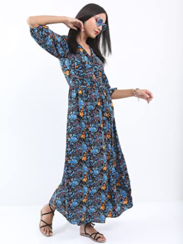 Image of Ketch Women's Fit and Flare Short Length Regular Fit Printed Short Sleeve Dress