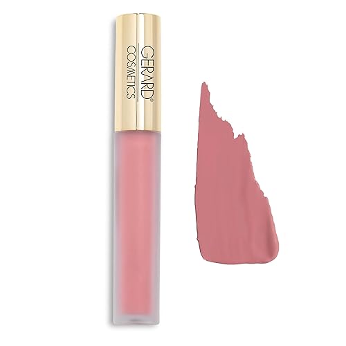 Miniatura 23 de Gerard Cosmetics HydraMatte Lápiz labial líquido Mudslide Lápiz labial marrón con acabado mate Larga duración y no seca Color de labios súper