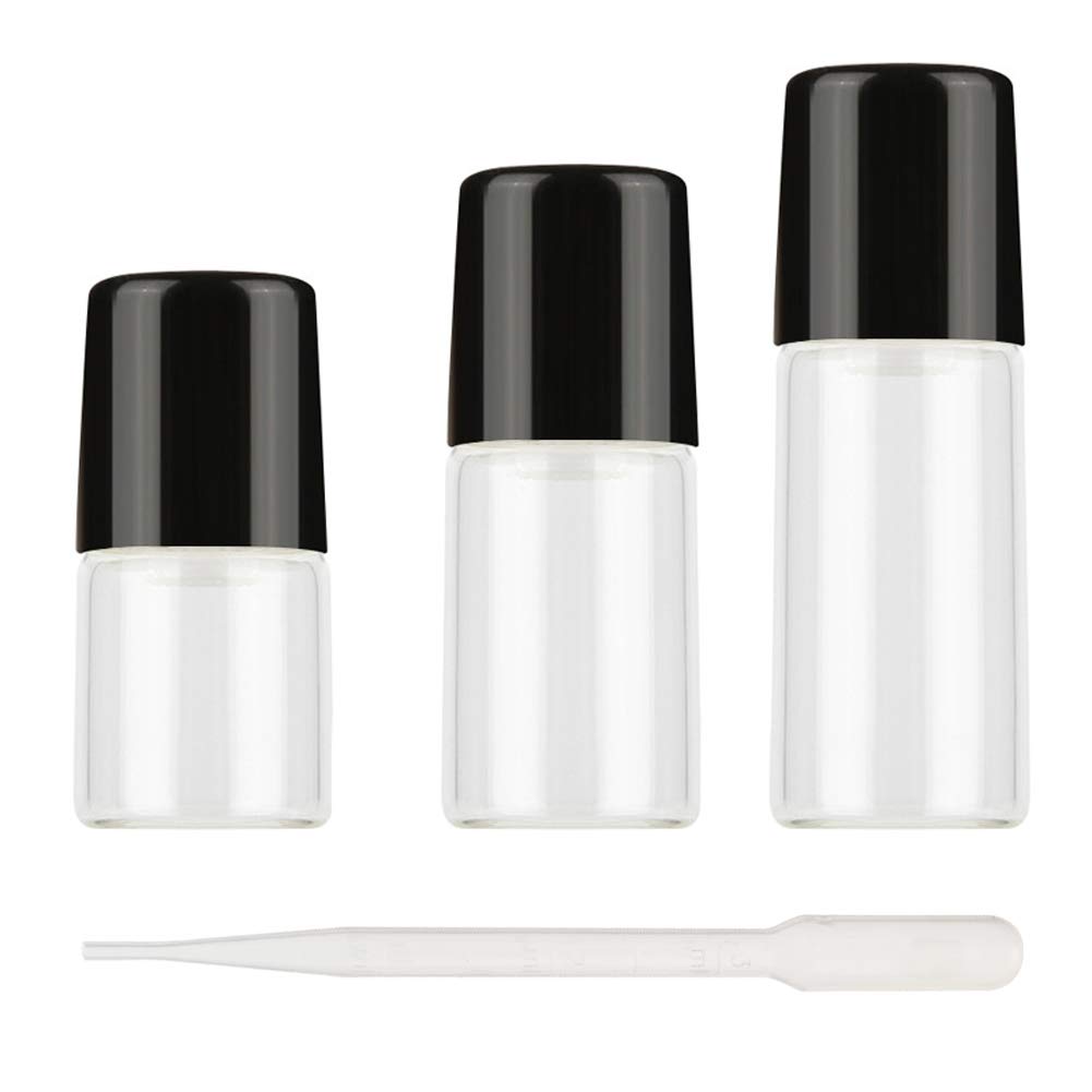 2x Leere Roll-On Glasflaschen 30 Ml – Für ätherische Öle & DIY Kosmetik