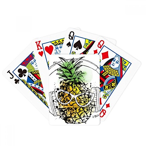 Headset, Ananas-Sonnenbrille, Motiv: Obst, Poker