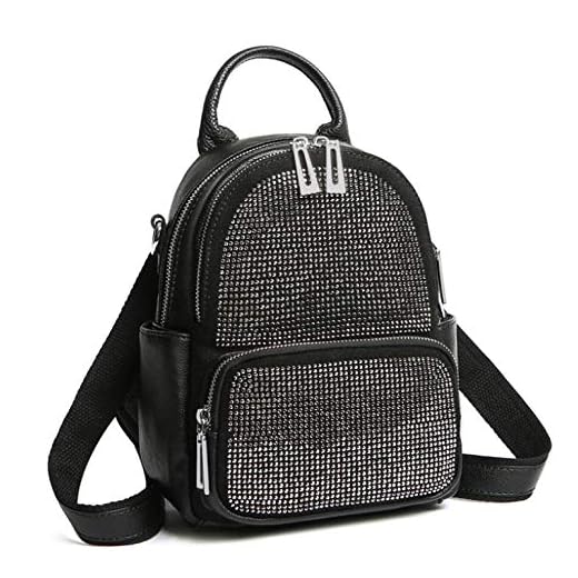 Bolso de Mujer Mochila Casual alicatado Mochila de Viaje de Cuero