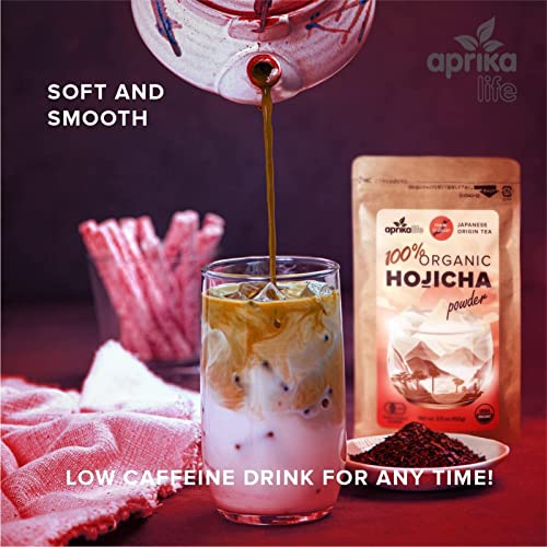 Culinary Matcha + Hojicha Green Tea Bundle - Organic Matcha Green Tea Powder 100G/3.5Oz And Japanese Origin Roasted Green Tea Powder 100G/3.5Oz - By Aprikalife #TOP3