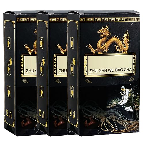 Ginseng Five Treasures Tea Kidney Tea, Zhu Gen Wu Bao Cha, Ginseng Five Treasures Kidney Tea, Men’s Essentials Kidney Tea, Everyday Nourishing Liver Tea (3box)