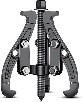 BELOMI 3 Jaw Inner Bearing Puller, Pilot Bearing Gear Puller for Auto with Reversible Jaws, Heavy Duty Gear Extractor Tool for Automotive Wheel, Pulling Kit for Motorcycle Car SUV 8 inch