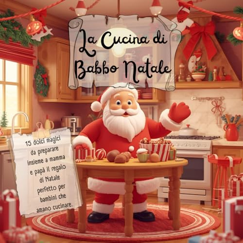 La Cucina Di Babbo Natale: 15 Dolci Magici Da Preparare Insieme a Mamma e Papà il Regalo Di Natale Perfetto Per Bambini Che Amano Cucinare.