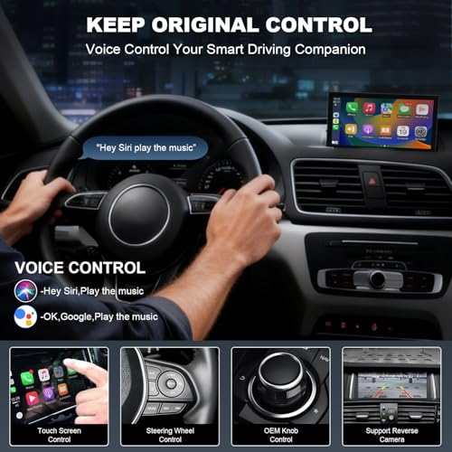 Wireless CarPlay/Android Auto Retrofit Kit Decoder Module Compatible with Audi A3/S3/A4/ A5/Q2L/Q5L/Q7 2014-2018 with MIB System, Carplay Receiver Box Support OEM Controls, MirrorLink, Reverse Camera by HMYC - Used condition - Image 3