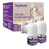 TopSum Cat Calming Plug-in: Premium Cat Pheromone Diffuser - Cat Plug In Calmer - Pet Calming Plug In - Promotes Relaxation & Well-Being, 2 Pack (Purple)