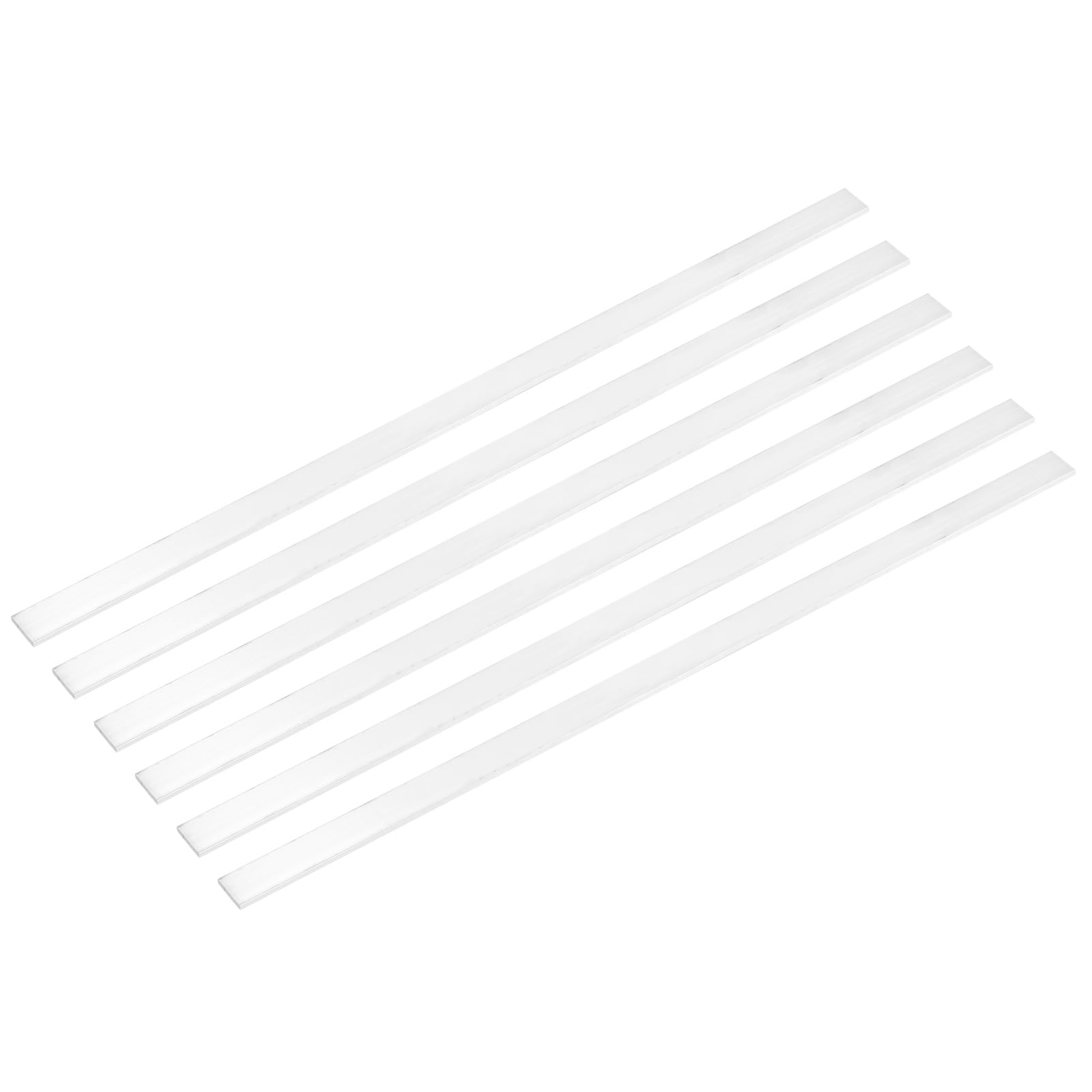 QUARKZMAN 6 Pcs Barre Plate En Aluminium Carrée, 3/32" (3mm) D'Épaisseur x 25/32" (20mm) De Largeur x 16" (406.4mm) De Longueur 6061 Plaque En Aluminium Plein Nouveau Pour Bâtiment Industriel