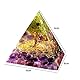 VNSTKWW Orgon Pyramide Kristall Orgonit Pyramide Reikipyramide Amethyst Pyramide Positive Pyramide Natürliche Chakra Meditation skristalle Wohnkultur 6cm