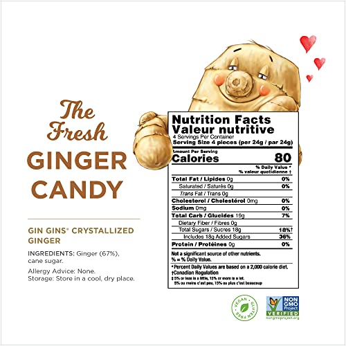 Ginger People Crystallized Ginger Candy, 3.5 Ounce #TOP5