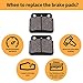 Rear Brake Pads for Suzuki LTZ400 LTZ 400 LT-Z400 2003-2013 LTR 450 LTR450 2006-2011 LT250 LT 250 1988-1992 LT50 1987-1990 / KAWASAKI KSF 400 KSF400 A1/A2/A3 KFX 400 2003 2004 2005 XULONG