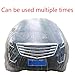 ESUPPORT Elastic Band Clear Plastic Disposable Universal Car Covers Rain Dust Garage Cover Waterproof Temporary 16ft X 24ft