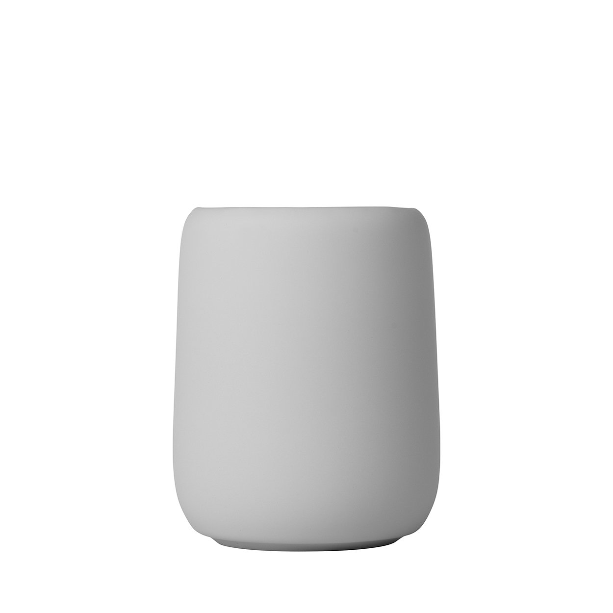 Blomus Toothbrush Beaker, Ceramic and silicone, Micro chip, H 11 cm, Ø 8,5 cm, V 0,3 l