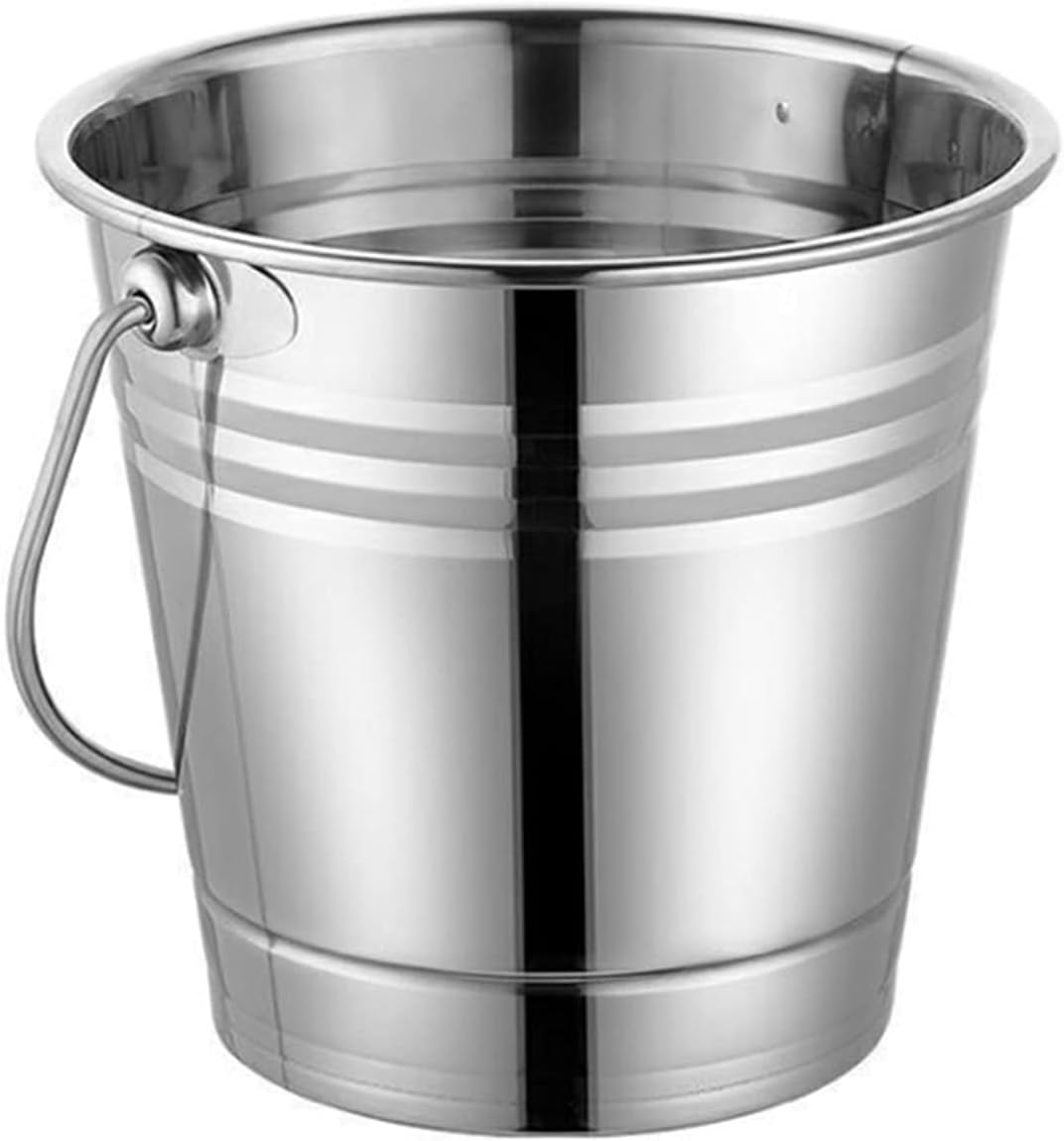 Ice Bucket Stainless Steel Ice Bucket Portable Ice Chiller Cooler with Handle Ice Cube Container for Wine Champagne Beer Party Bar Tools Champagne Bucket