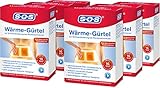 SOS Wärme-Gürtel, zur Schmerzlinderung bei Rückenschmerzen, Gürtel mit Wärmepads bei verkrampften Muskeln und Verspannungen (6 x Wärmegurt, je 4 Wärme Pads)