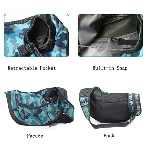 PETEMOO Tragbar Haustier Hunde Katzen Welpen Umhängetasche Reise Träger Schulter Beutel Atmungsaktiv Mesh Transporttasche