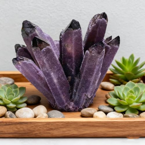 Cristal de amatista morada premium en bruto de 900 gramos 6