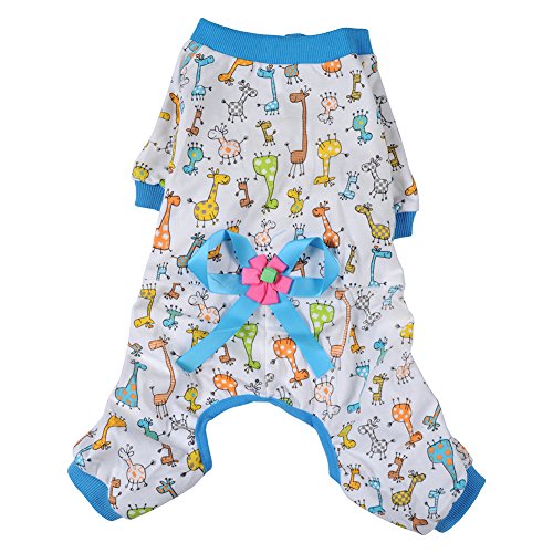 Pet Dog Clothes Pajamas Coat Jumpsuit,3Color 4 Sizes #TOP2